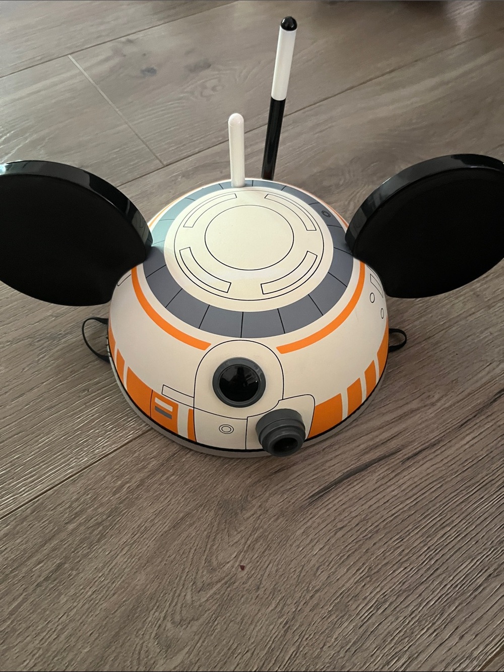Disney Star Wars BB-8 Dome Ear Headband — White, Orange & Black